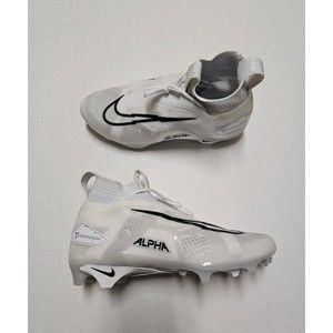 Nike Alpha Menace Elite 3 Football Cleats Men's Sz 9.5 Platinum White CT6648 109